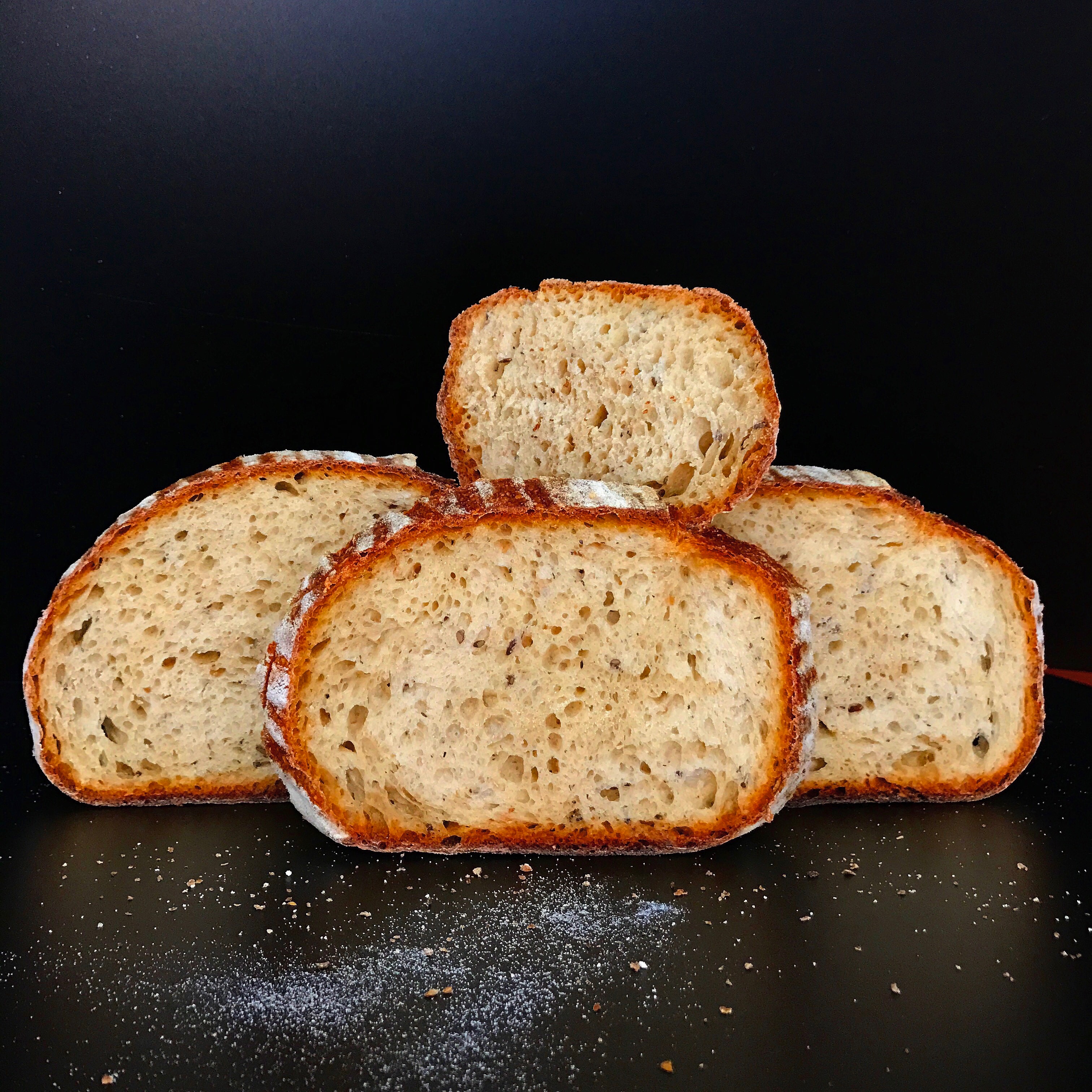 Pane con grano saraceno con pasta madre